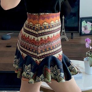 FARM RIO High Waisted Boho printed skirt